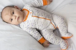 Mirasa Design Handcrafted Baby Footed Hippo + Rhino Onesie