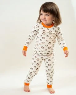 Mirasa Design Kids' + Baby Kids' Monkey Pajama Set - Orange
