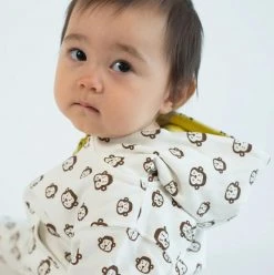 Mirasa Design Baby Monkey Hoodie - Celery Kids' + Baby