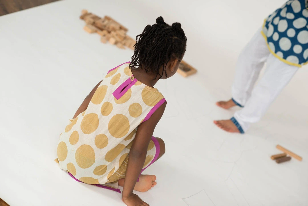 Mirasa Design Kids' + Baby Baby Polka Dress - Forest Yellow 10 Mirasa Design Kids' + Baby Baby Polka Dress - Forest Yellow