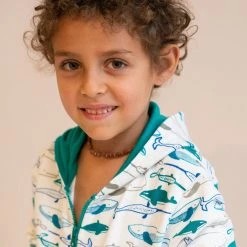 Mirasa Design Baby Whales Hoodie - Jade