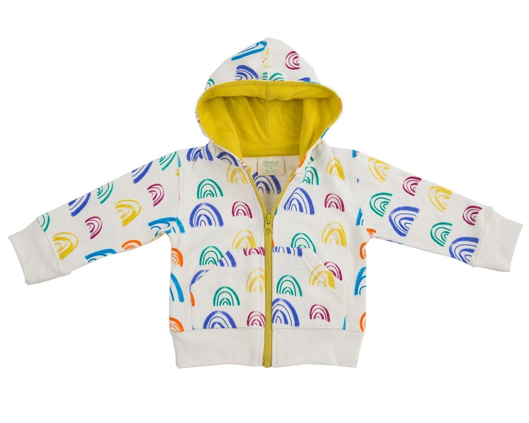 Mirasa Design Baby Rainbow Hoodie - Celery 3 Mirasa Design Baby Rainbow Hoodie - Celery