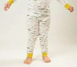 Mirasa Design Kids' + Baby Kids' Shark Pajama Set - Celery