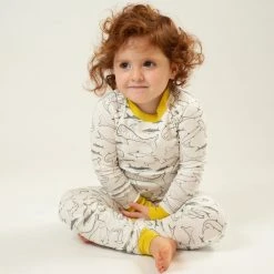 Mirasa Design Kids' + Baby Kids' Shark Pajama Set - Celery