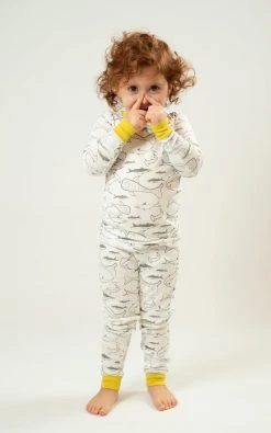 Mirasa Design Kids' + Baby Kids' Shark Pajama Set - Celery