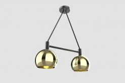 Dounia Home Mishal Chandelier - Brass Lighting