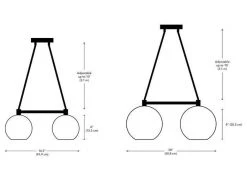 Dounia Home Mishal Chandelier - Gunmetal