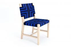 Masaya & Co. Monimbo Dining Chair - Midnight Blue Pattern Furniture