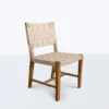Masaya & Co. Handcrafted Monimbo Leather Dining Chair