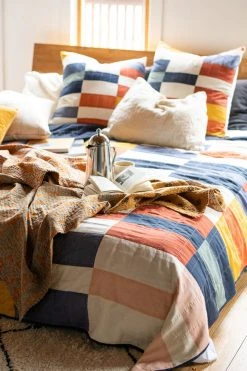 Anchal Home Goods Multi-Check Quilt