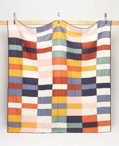 Anchal Home Goods Multi-Check Quilt