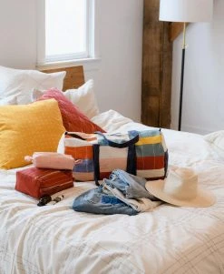 Anchal Multi-Check Weekender Duffel Bag