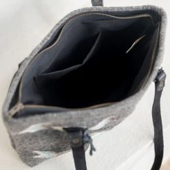 MZ Fair Trade First Frost Wool Shoulder Bag