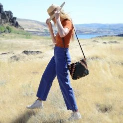 MZ Fair Trade Lightning + Pine Wool Crossbody Bag Accessories