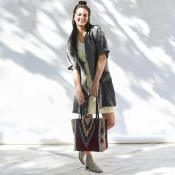 MZ Fair Trade Accessories Ochre + Ash Wool Tote Bag