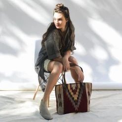 MZ Fair Trade Accessories Ochre + Ash Wool Tote Bag