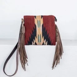 MZ Fair Trade Shadow Wool Fringe Bag Accessories