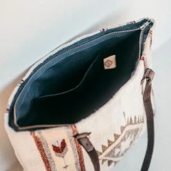 MZ Fair Trade Snowflake Wool Tote Bag