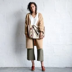 MZ Fair Trade Snowflake Wool Tote Bag