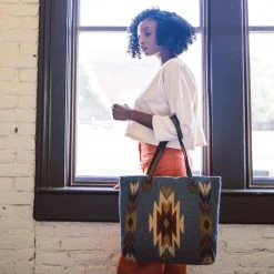 MZ Fair Trade Accessories Sparrow's Song Wool Tote Bag