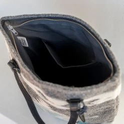 MZ Fair Trade Starlight Wool Bucket Tote Bag 16 MZ Fair Trade Starlight Wool Bucket Tote Bag