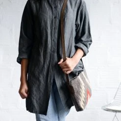 MZ Fair Trade Stormy Skies Wool Crossbody Bag