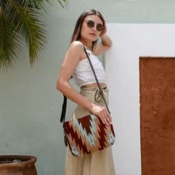 MZ Fair Trade Accessories Sunrise Wool Crossbody Bag