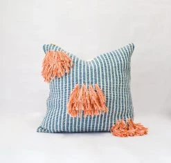 Zuahaza Naidi Throw Pillow Cover With Tassels