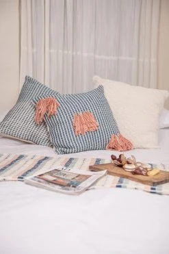 Zuahaza Naidi Throw Pillow Cover With Tassels