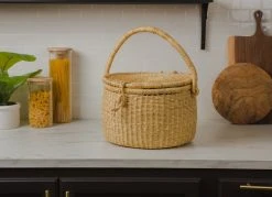 KAZI Accessories Natural Picnic Basket
