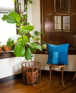 Anchal Home Goods Naturally Dyed Colorblock Throw Pillow