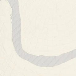 Haptic Lab Home Goods New Orleans Map Throw Quilt