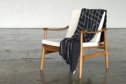 Newly Goods Monoline Triangles Recycled Throw Blanket Home Goods