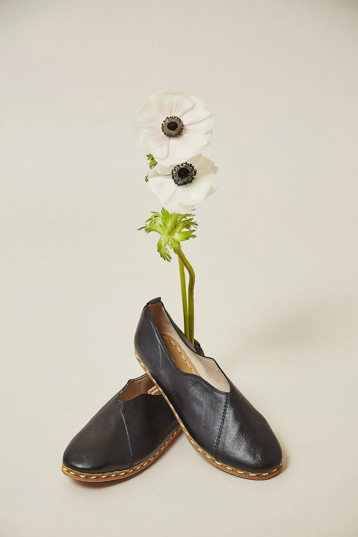 Nida Lu Handmade Women's Lu Loafer - Onyx Shoes 5 Nida Lu Handmade Women's Lu Loafer - Onyx Shoes