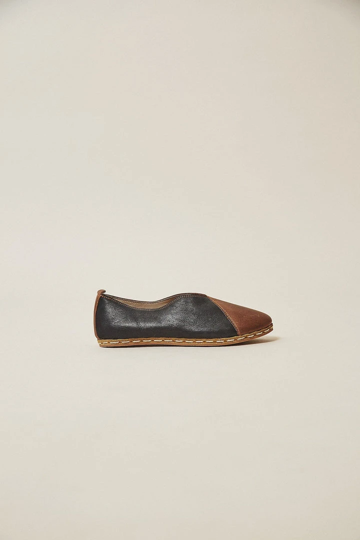 Nida Lu Handmade Women's Lu Loafer - Onyx + Cedar 6 Nida Lu Handmade Women's Lu Loafer - Onyx + Cedar