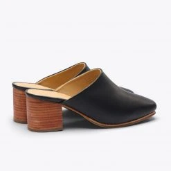 Nisolo All-Day Heeled Mule - Black 19 Nisolo All-Day Heeled Mule - Black