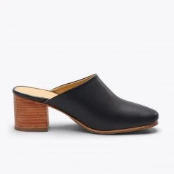 Nisolo All-Day Heeled Mule - Black 21 Nisolo All-Day Heeled Mule - Black