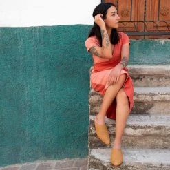 Nisolo Shoes Ama Woven Mule - Almond