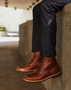 Nisolo Men's Andres All Weather Boot - Brandy