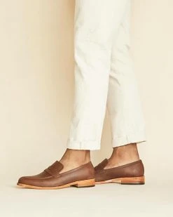 Nisolo Men's Chamberlain Penny Loafer - Oak