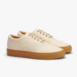 Nisolo Elayna Sneaker - Bone + Gum Shoes