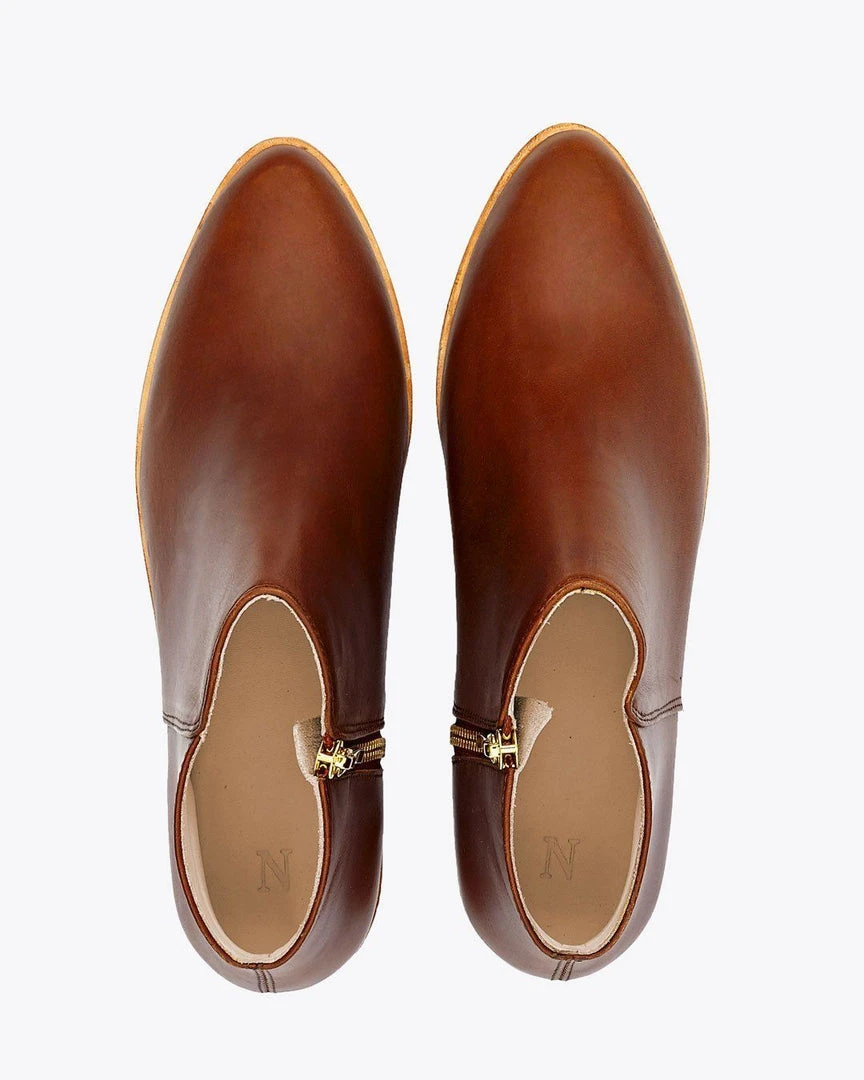 Nisolo Lana Ankle Boot - Brandy 8 Nisolo Lana Ankle Boot - Brandy