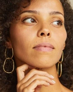 Nisolo Link Upcycled Brass Earrings Best Sellers