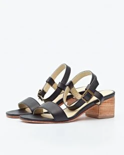 Nisolo Lucia Block Heel Sandal - Black