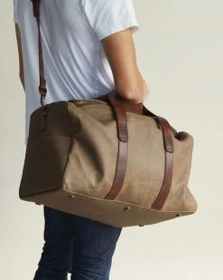 Nisolo Luis Weekender - Waxed Canvas Accessories 12 Nisolo Luis Weekender - Waxed Canvas Accessories