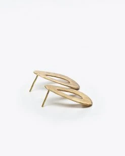 Nisolo Upcycled Brass Open Drop Earrings