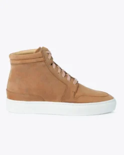 Nisolo Reina High Top Sneaker - Tobacco Sale