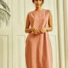 No Nasties Clothing Ash Rose Barrel Midi Dress
