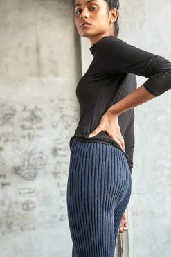 No Nasties Indigo Flared Pants