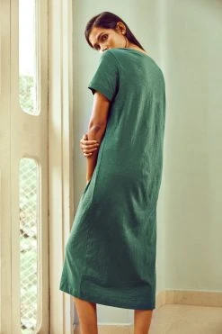 No Nasties Forest T-Shirt Midi Dress